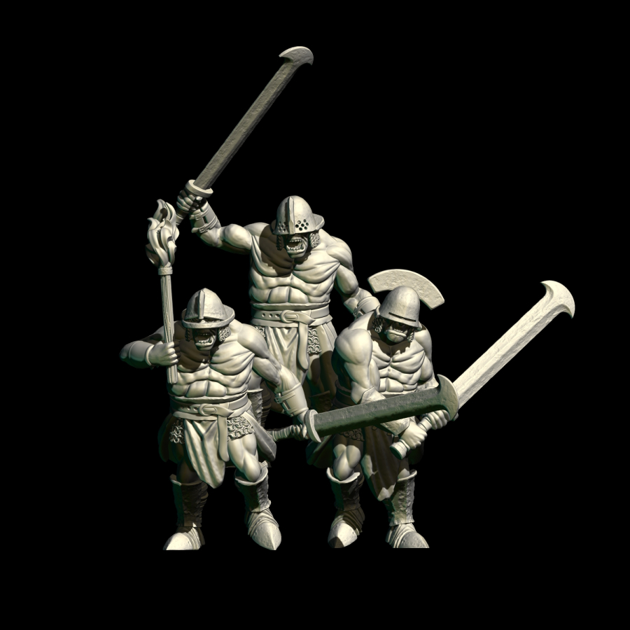 Half-Orc Warriors Berserkers